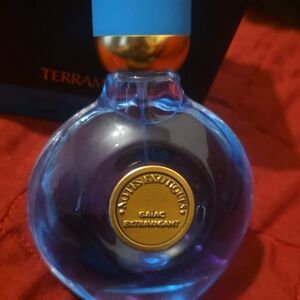 Notes Exotiques Galac Extravagant Blue Glass Perfume Bottle